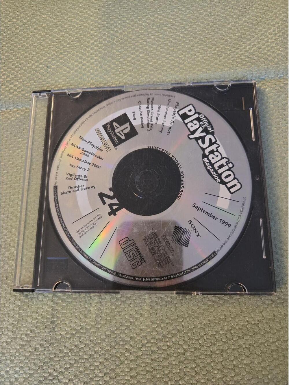 Official U.S. PlayStation Magazine Demo Disc #24 September 1999